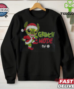 Grinch mode on stich shirt