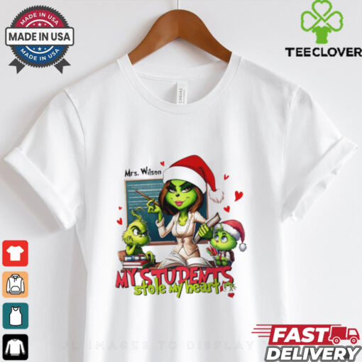 Grinch my students stole my heart Christmas shirt