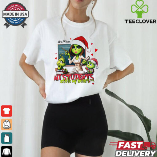 Grinch my students stole my heart Christmas shirt