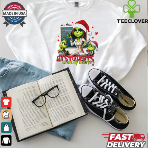 Grinch my students stole my heart Christmas shirt