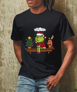 Grinch on the Shelf Christmas Shirt