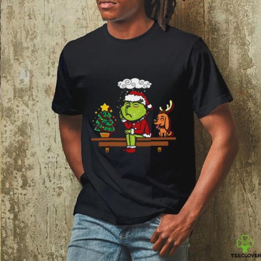 Grinch on the Shelf Christmas Shirt