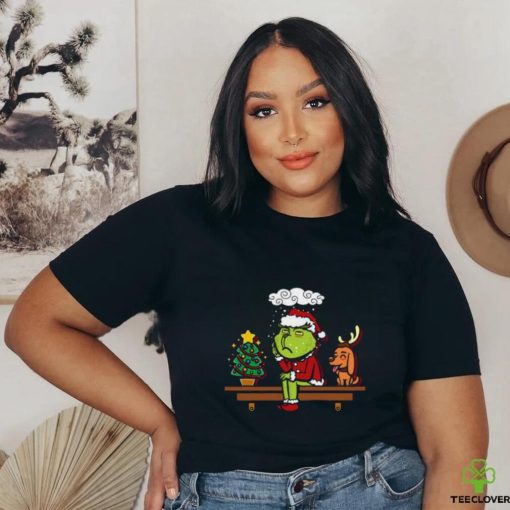 Grinch on the Shelf Christmas Shirt