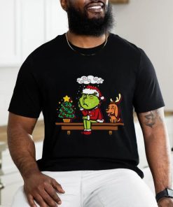 Grinch on the Shelf Christmas Shirt