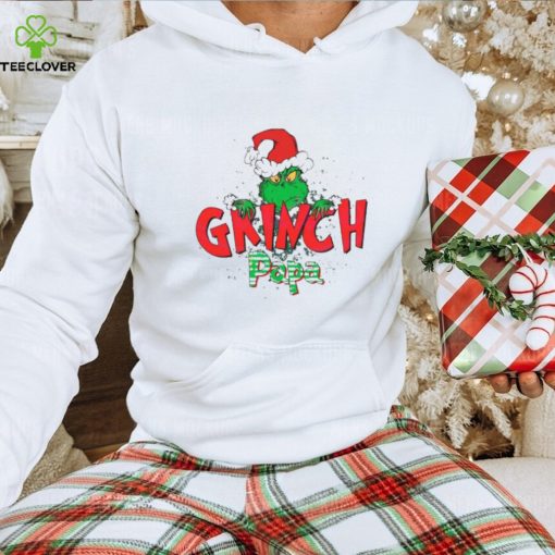 Grinch papa Christmas retro hoodie, sweater, longsleeve, shirt v-neck, t-shirt