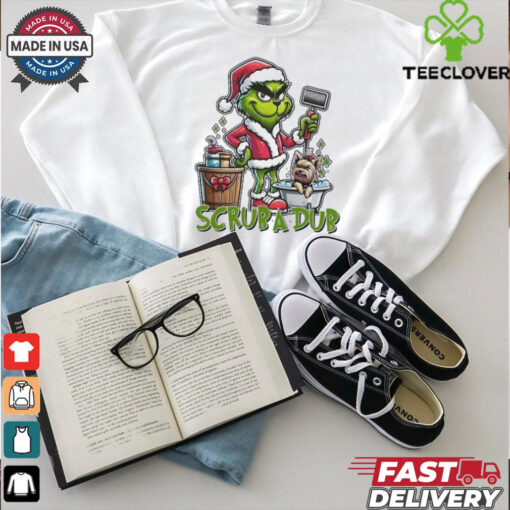 Grinch pet sitter scrub a dub Merry Christmas shirt