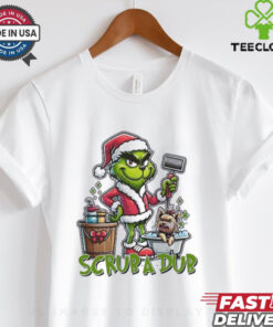 Grinch pet sitter scrub a dub Merry Christmas shirt