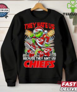 Grinch player Kansas City Chiefs they aint us they hate us Christmas shirt