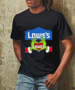 Grinch santa love Lowe’s logo merry christmas shirt