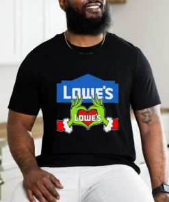 Grinch santa love Lowe’s logo merry christmas hoodie, sweater, longsleeve, shirt v-neck, t-shirt