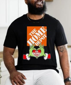 Grinch santa love The Home Depot logo christmas hoodie, sweater, longsleeve, shirt v-neck, t-shirt