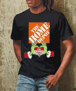 Grinch santa love The Home Depot logo christmas hoodie, sweater, longsleeve, shirt v-neck, t-shirt