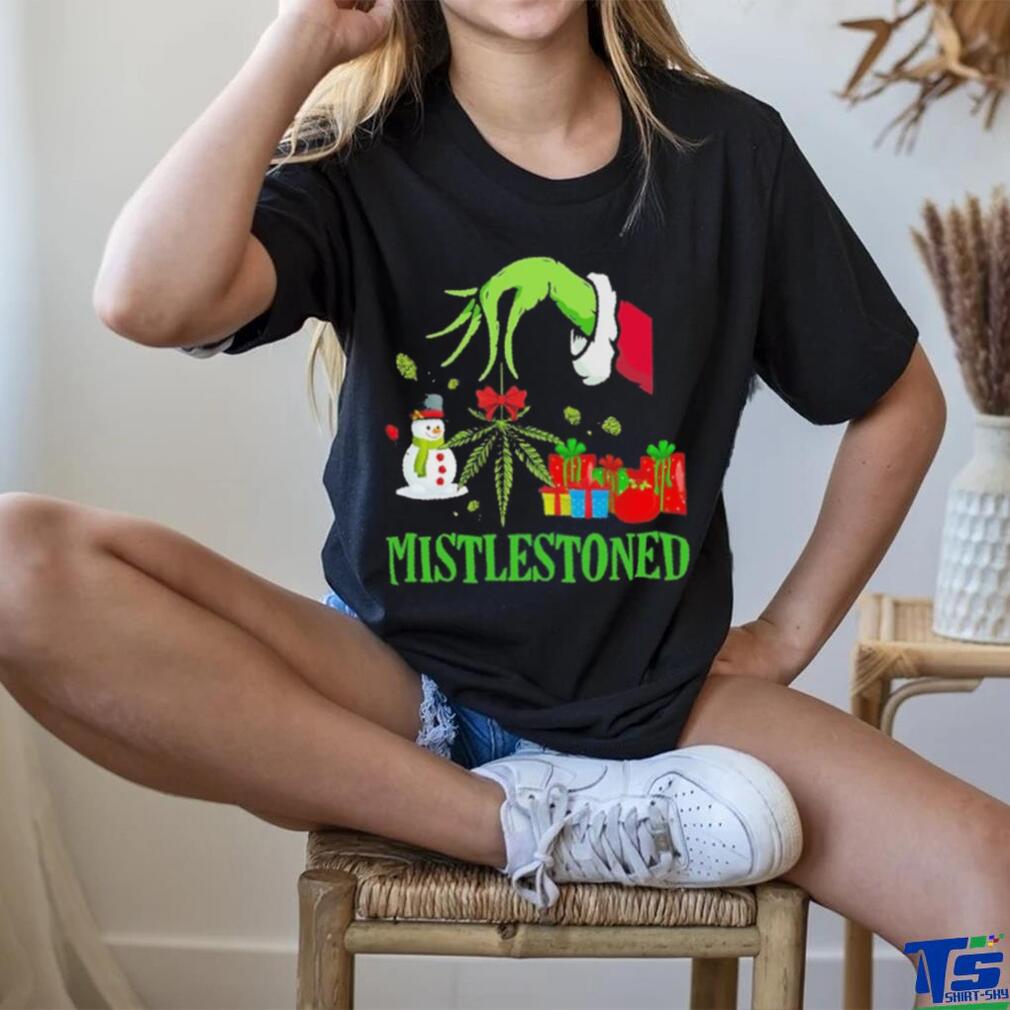 Grinch santa mistlestoned christmas shirt Grinch santa mistlestoned christmas shirt