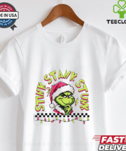 Grinch stink stank stunk Christmas light shirt
