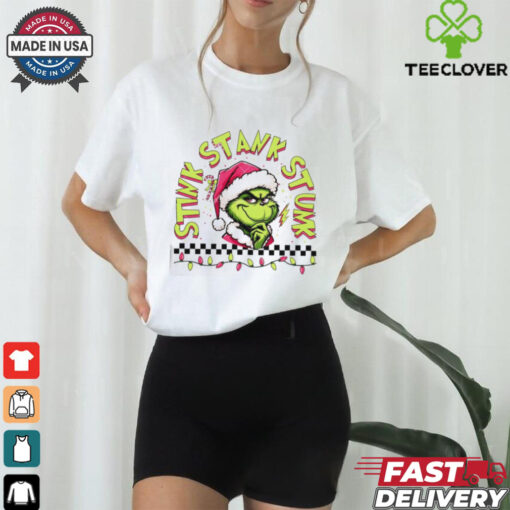 Grinch stink stank stunk Christmas light shirt