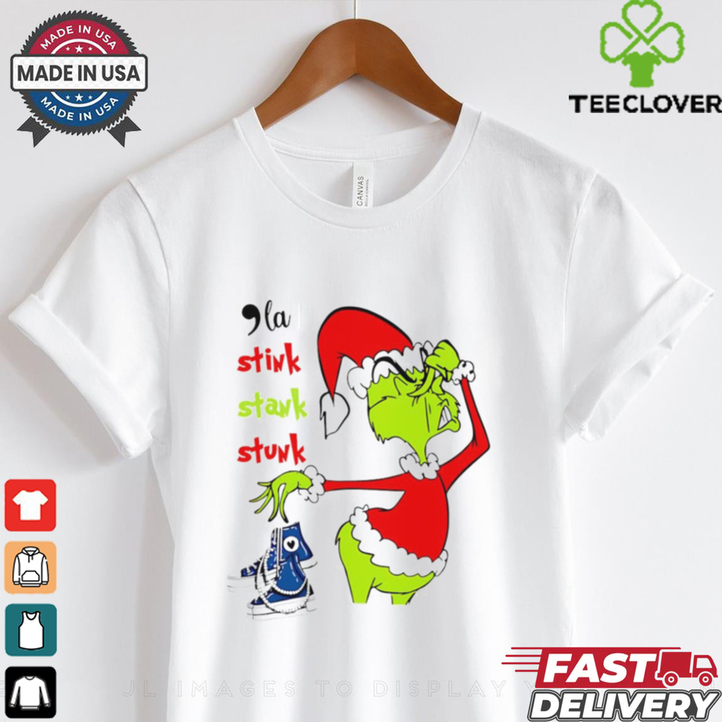 Grinch stink stank stunk chucks and pearls Kamala Christmas shirt Grinch stink stank stunk chucks and pearls Kamala Christmas shirt