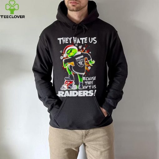 Grinch stomp Chiefs they hate us because they ain’t us Las Vegas Raiders hoodie, sweater, longsleeve, shirt v-neck, t-shirt