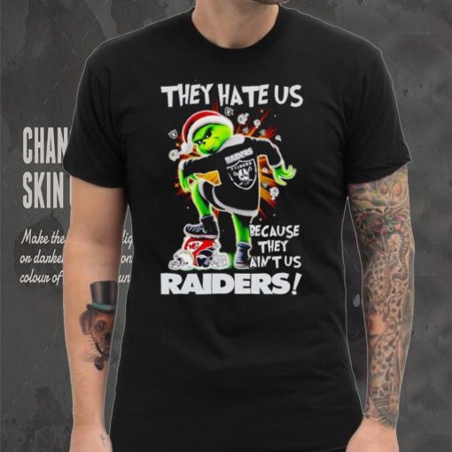 Grinch stomp Chiefs they hate us because they ain’t us Las Vegas Raiders hoodie, sweater, longsleeve, shirt v-neck, t-shirt