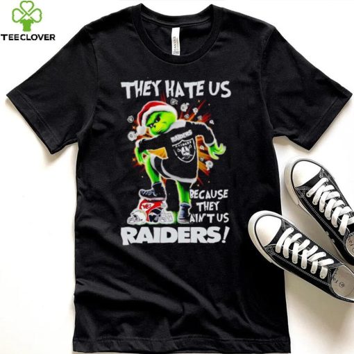 Grinch stomp Chiefs they hate us because they ain’t us Las Vegas Raiders hoodie, sweater, longsleeve, shirt v-neck, t-shirt