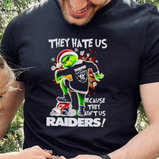 Grinch stomp Chiefs they hate us because they ain’t us Las Vegas Raiders hoodie, sweater, longsleeve, shirt v-neck, t-shirt