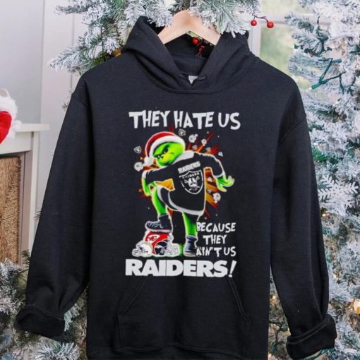 Grinch stomp Chiefs they hate us because they ain’t us Las Vegas Raiders hoodie, sweater, longsleeve, shirt v-neck, t-shirt