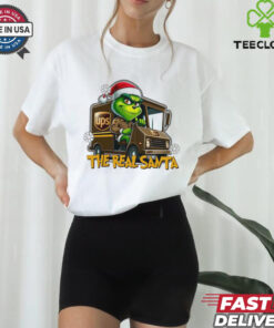 Grinch the real santa UPS shirt