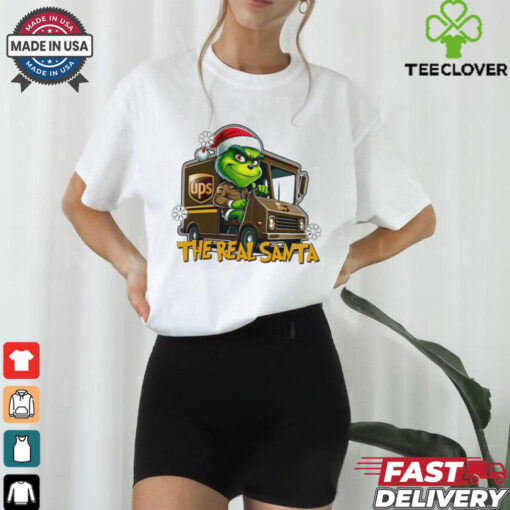 Grinch the real santa UPS shirt