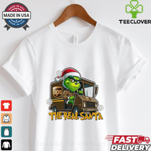 Grinch the real santa UPS shirt