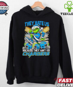 Grinch they aint us Los Angeles Chargers they hate us Christmas shirt