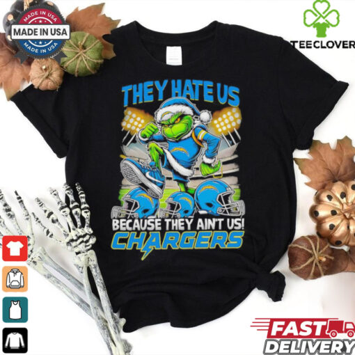 Grinch they aint us Los Angeles Chargers they hate us Christmas shirt