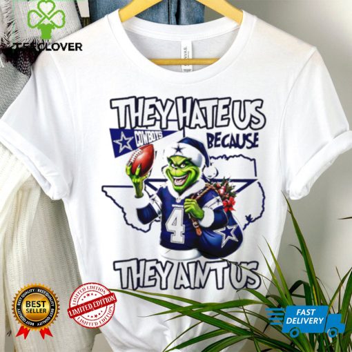 Grinch they hate us because they ain’t us Dallas Cowboys football Xmas gift hoodie, sweater, longsleeve, shirt v-neck, t-shirt