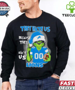 Grinch they hate us because they ain’t us Detroit Lions 2024 shirt