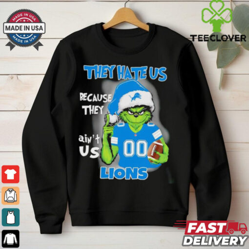 Grinch they hate us because they ain’t us Detroit Lions 2024 shirt