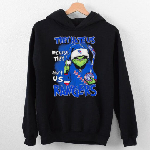 Grinch they hate us because they ain’t us Rangers Christmas hoodie, sweater, longsleeve, shirt v-neck, t-shirt