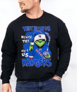 Grinch they hate us because they ain’t us Rangers Christmas hoodie, sweater, longsleeve, shirt v-neck, t-shirt