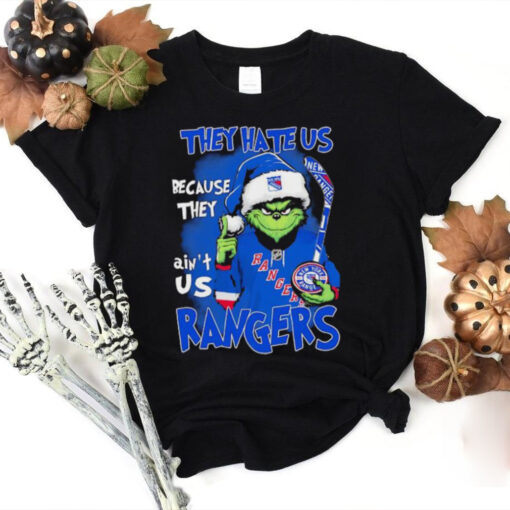 Grinch they hate us because they ain’t us Rangers Christmas hoodie, sweater, longsleeve, shirt v-neck, t-shirt