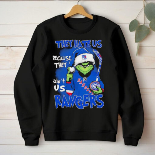 Grinch they hate us because they ain’t us Rangers Christmas hoodie, sweater, longsleeve, shirt v-neck, t-shirt