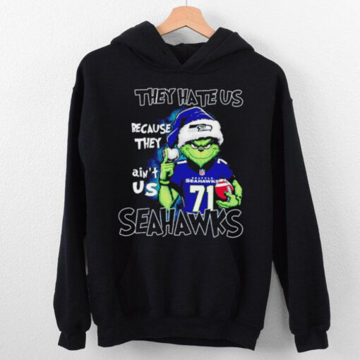 Grinch they hate us because they ain’t us Seahawks Christmas hoodie, sweater, longsleeve, shirt v-neck, t-shirt