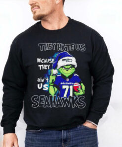 Grinch they hate us because they ain’t us Seahawks Christmas hoodie, sweater, longsleeve, shirt v-neck, t-shirt