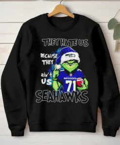 Grinch they hate us because they ain’t us Seahawks Christmas hoodie, sweater, longsleeve, shirt v-neck, t-shirt