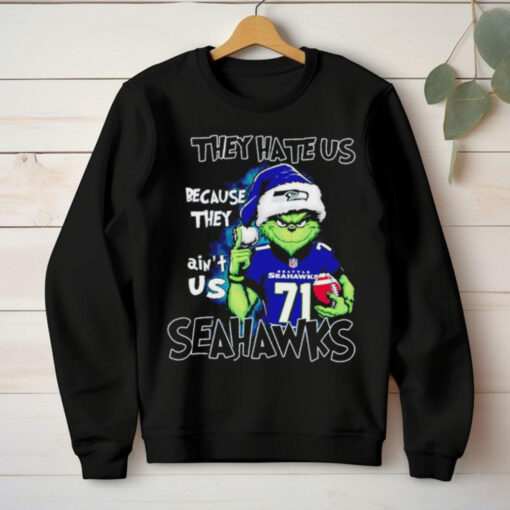 Grinch they hate us because they ain’t us Seahawks Christmas hoodie, sweater, longsleeve, shirt v-neck, t-shirt