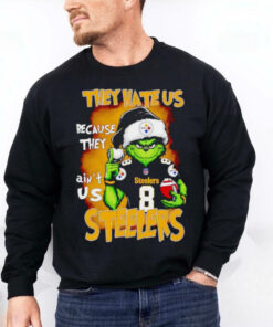 Grinch they hate us because they ain’t us Steelers Christmas hoodie, sweater, longsleeve, shirt v-neck, t-shirt