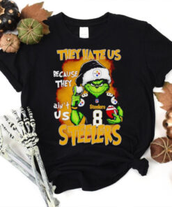 Grinch they hate us because they ain’t us Steelers Christmas hoodie, sweater, longsleeve, shirt v-neck, t-shirt