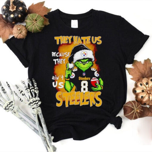 Grinch they hate us because they ain’t us Steelers Christmas hoodie, sweater, longsleeve, shirt v-neck, t-shirt