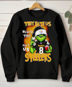 Grinch they hate us because they ain’t us Steelers Christmas hoodie, sweater, longsleeve, shirt v-neck, t-shirt