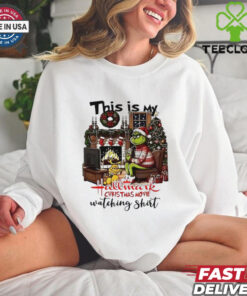 Grinch this is my hallmark Christmas movie watching shirt