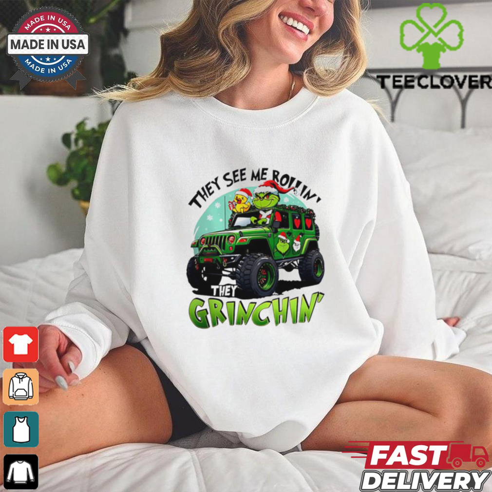 Grinch truck they see me rollin they Grinch in’ Christmas 2024 shirt Grinch truck they see me rollin they Grinch in’ Christmas 2024 shirt