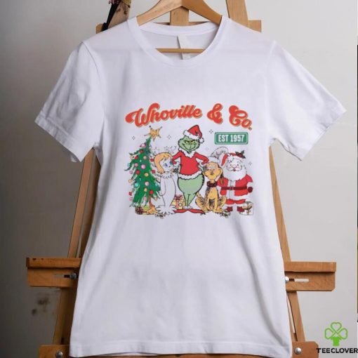 Grinchmas whoville and co est 1957 retro hoodie, sweater, longsleeve, shirt v-neck, t-shirt