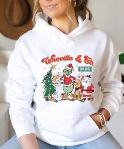 Grinchmas whoville and co est 1957 retro hoodie, sweater, longsleeve, shirt v-neck, t-shirt