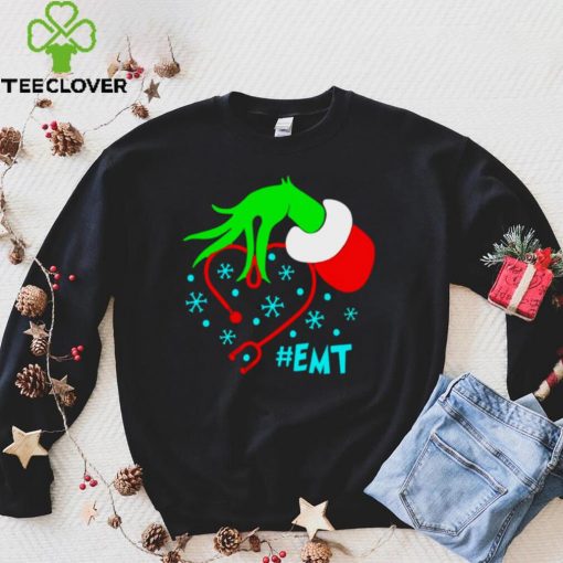 Grinchs EMT Nurse Stethoscope Christmas Sweater Shirt